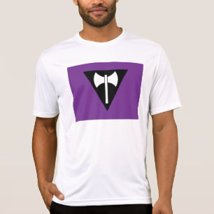 SlipperyJoe lesbian pride flag powerful gay femini T-Shirt