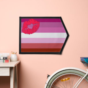 SlipperyJoe lipstick lesbian pride flag feminine c