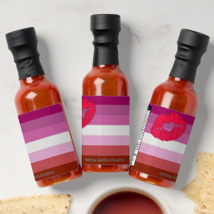 SlipperyJoe lipstick lesbian pride flag feminine c Hot Sauces