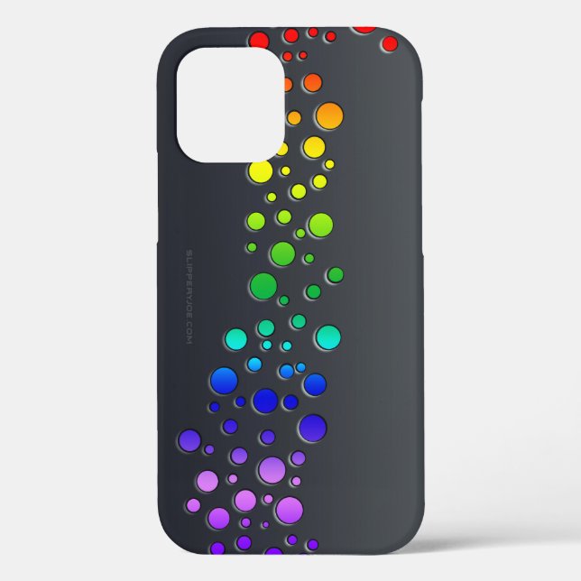 SlipperyJoe love bubbles red orange yellow green c Case-Mate iPhone Case (Back)