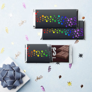 SlipperyJoe love bubbles red orange yellow green c Hershey Bar Favors