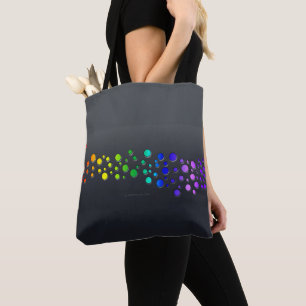 SlipperyJoe love bubbles red orange yellow green c Tote Bag