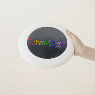 SlipperyJoe love bubbles red orange yellow green c Wham-O Frisbee