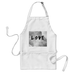 SlipperyJoe love has no color race skin-tone bound Adult Apron