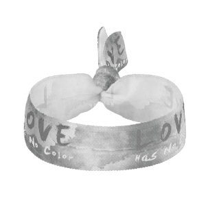 SlipperyJoe love has no color race skin-tone bound Elastic Hair Tie
