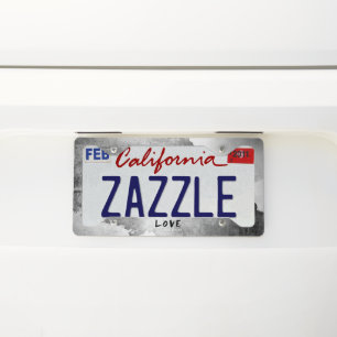 SlipperyJoe love has no color race skin-tone bound License Plate Frame