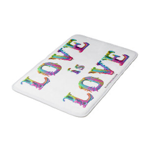 SlipperyJoe love is love dripping melting dynamic  Bath Mat