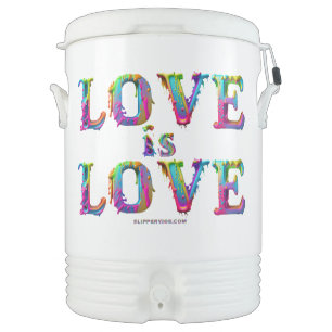 SlipperyJoe love is love dripping melting dynamic  Beverage Cooler