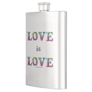 SlipperyJoe love is love dripping melting dynamic  Flask