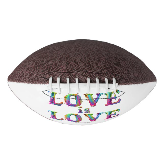 SlipperyJoe love is love dripping melting dynamic  Football (Front)