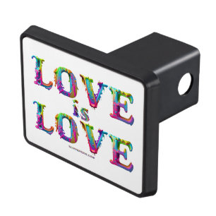 SlipperyJoe love is love dripping melting dynamic  Hitch Cover
