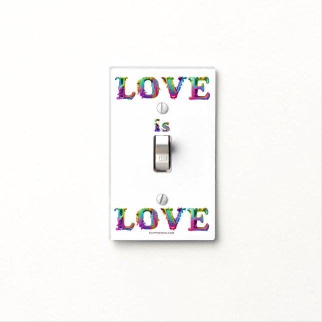 SlipperyJoe love is love dripping melting dynamic  Light Switch Cover (In Situ)
