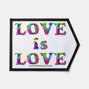 SlipperyJoe love is love dripping melting dynamic Pennant