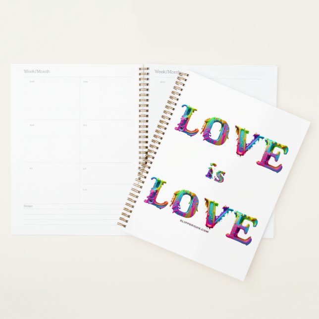 SlipperyJoe love is love dripping melting dynamic  Planner (Display)
