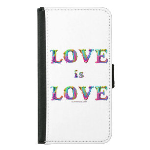 SlipperyJoe love is love dripping melting dynamic Samsung Galaxy S5 Wallet Case