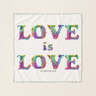SlipperyJoe love is love dripping melting dynamic Scarf