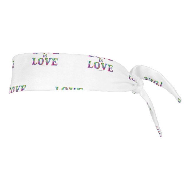 SlipperyJoe love is love dripping melting dynamic  Tie Headband (Rotate 90)