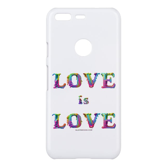 SlipperyJoe love is love dripping melting dynamic  Uncommon Google Pixel Case (Back)