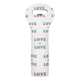 SlipperyJoe love is love dripping melting dynamic  Wine Bag