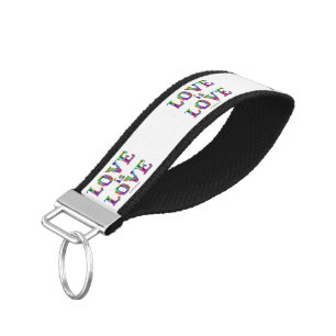 SlipperyJoe love is love dripping melting dynamic Wrist Keychain