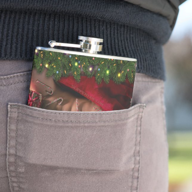 SlipperyJoe male chest six pack stomach bare torso Flask (In Situ)