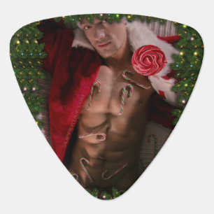 SlipperyJoe male chest six pack stomach bare torso Guitar Pick