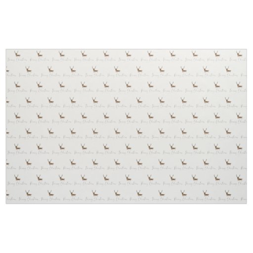 SlipperyJoe Merry Christmas reindeer red-nose antl Fabric
