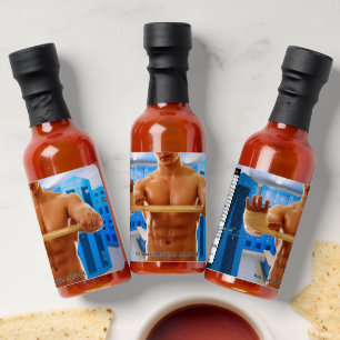 SlipperyJoe muscular man abs locker room tiled flo Hot Sauces