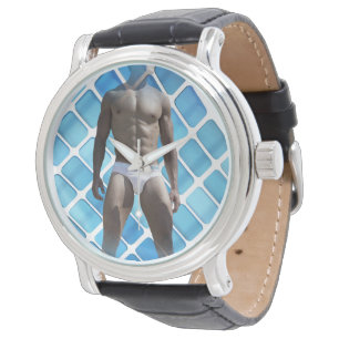 SlipperyJoe muscular man six-pack abs male white u Watch