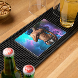 SlipperyJoe muscular man underwear bulge vibrant h Bar Mat