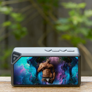 SlipperyJoe muscular man underwear bulge vibrant h Bluetooth Speaker