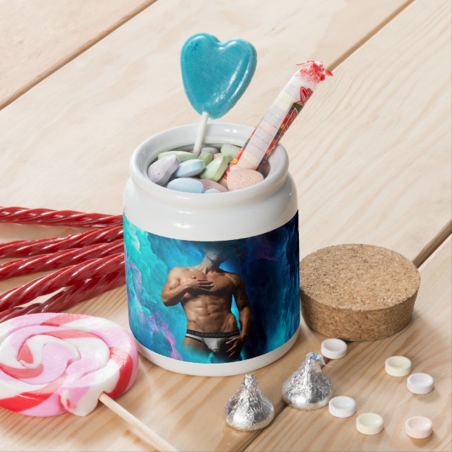 SlipperyJoe muscular man underwear bulge vibrant h Candy Jar (In Situ)