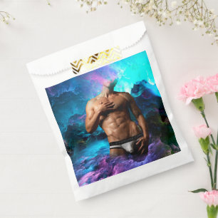 SlipperyJoe muscular man underwear bulge vibrant h Favor Bag