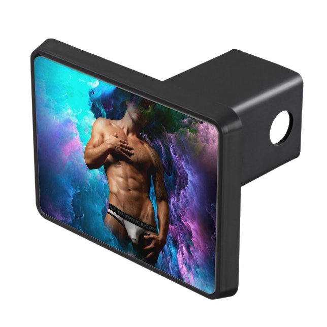 SlipperyJoe muscular man underwear bulge vibrant h Hitch Cover (Top Right)