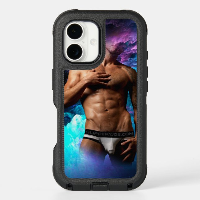 SlipperyJoe muscular man underwear bulge vibrant h Otterbox iPhone Case (Back)