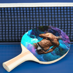 SlipperyJoe muscular man underwear bulge vibrant h Ping Pong Paddle