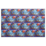 SlipperyJoe NYC graffiti moon surrounded swirling  Fabric