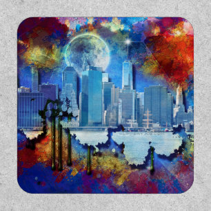 SlipperyJoe NYC graffiti moon surrounded swirling  Patch