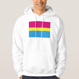 SlipperyJoe pansexual pride flag pink amber and cy Hoodie