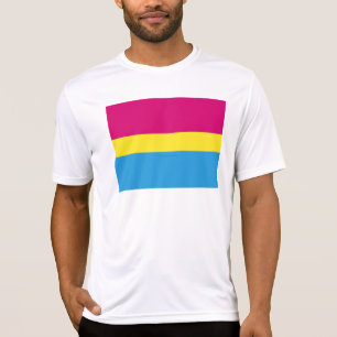 SlipperyJoe pansexual pride flag pink amber and cy T-Shirt