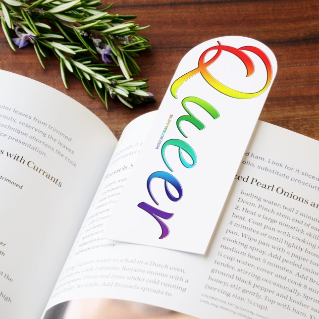 SlipperyJoe queer pride colors bold and celebrator Bookmarks (Book)