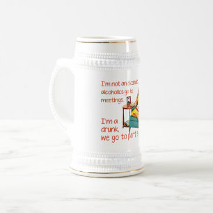 SlipperyJoe socializing drinking party vintage wom Beer Stein