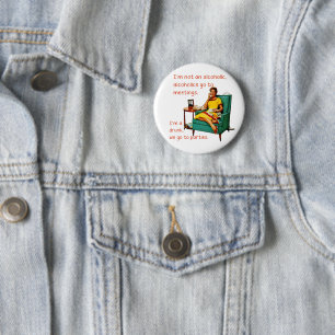 SlipperyJoe socializing drinking party vintage wom Button