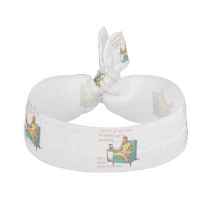 SlipperyJoe socializing drinking party vintage wom Elastic Hair Tie