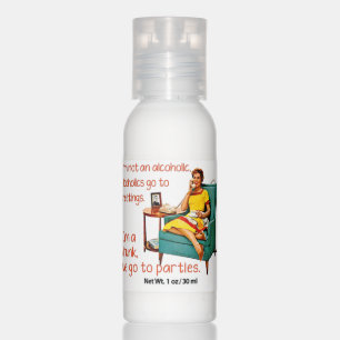 SlipperyJoe socializing drinking party vintage wom Hand Lotion
