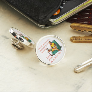 SlipperyJoe socializing drinking party vintage wom Lapel Pin