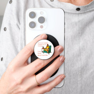 SlipperyJoe socializing drinking party vintage wom PopSocket