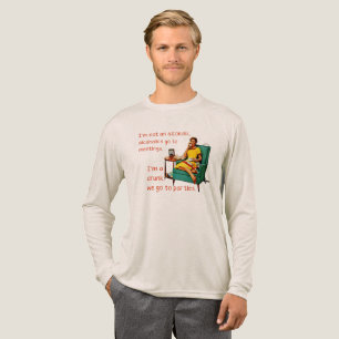 SlipperyJoe socializing drinking party vintage wom Tri-Blend Shirt