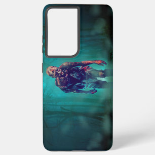 SlipperyJoe terrifying zombie figure isolated omin Samsung Galaxy S21+ Case