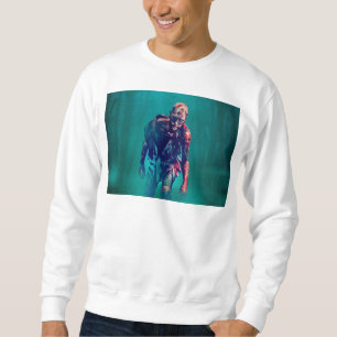 SlipperyJoe terrifying zombie figure isolated omin Sweatshirt